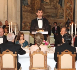 Don Felipe en un momento de su intervención